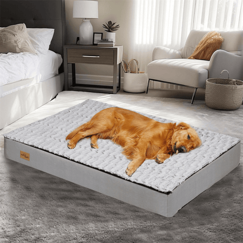 Jumbo Orthopedic Dog Bed Elevated Cushion Warm Waterproof Mattress