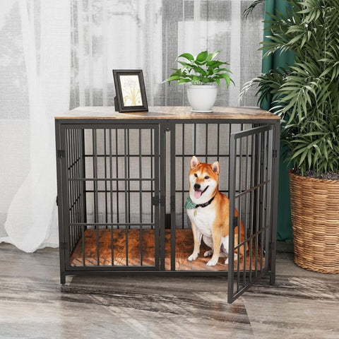 Grey Wooden Pet Gate Safety Barrier (Stairs or room divider) with 4 Panels (1.89mt x 80cm)