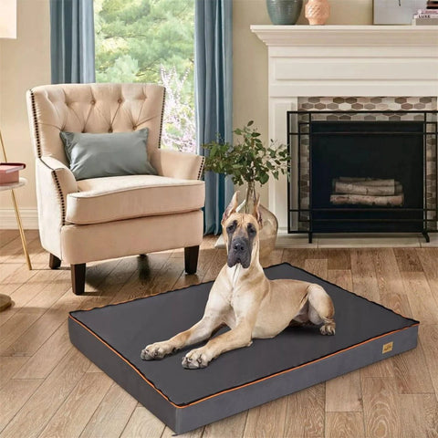 Jumbo Orthopedic Dog Bed Elevated Cushion Warm Waterproof Mattress