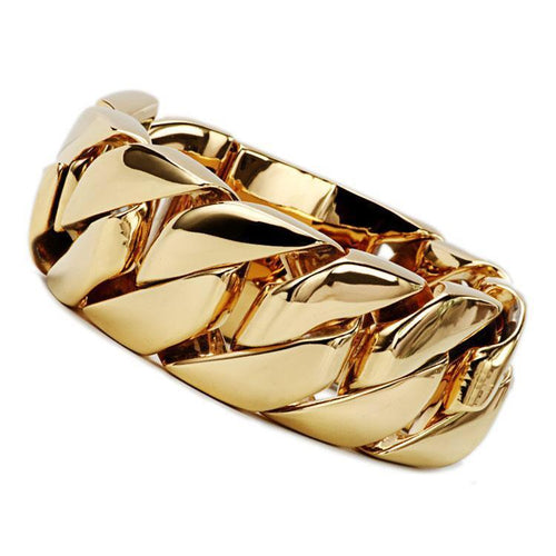 BIG FAT MONSTER BRACELET - GOLD 32mm wide - by: The Bully House