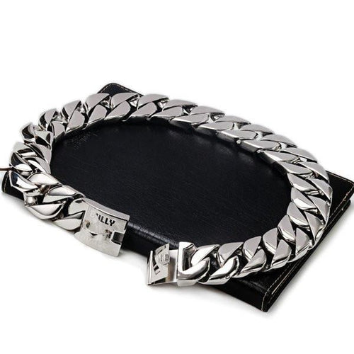 The Bully House "MONSTER CHAIN Collection" SILVER CHROME- 32mm Wide  (Free post in Aust)