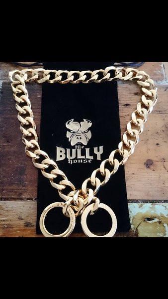 The Bully House "CHECK CHAIN Collection" SILVER 20mm Wide