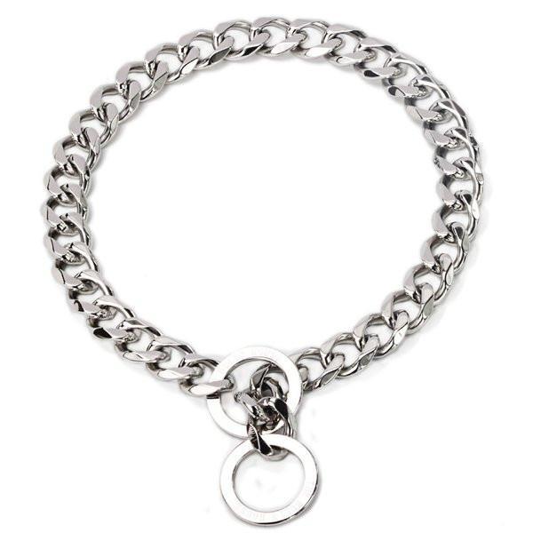 The Bully House "CHECK CHAIN Collection" SILVER 20mm Wide
