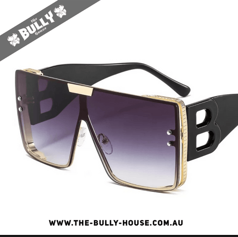 CUBAN LINK Sunglasses - Gold / Black - Unisex - by -THE BULLY HOUSE