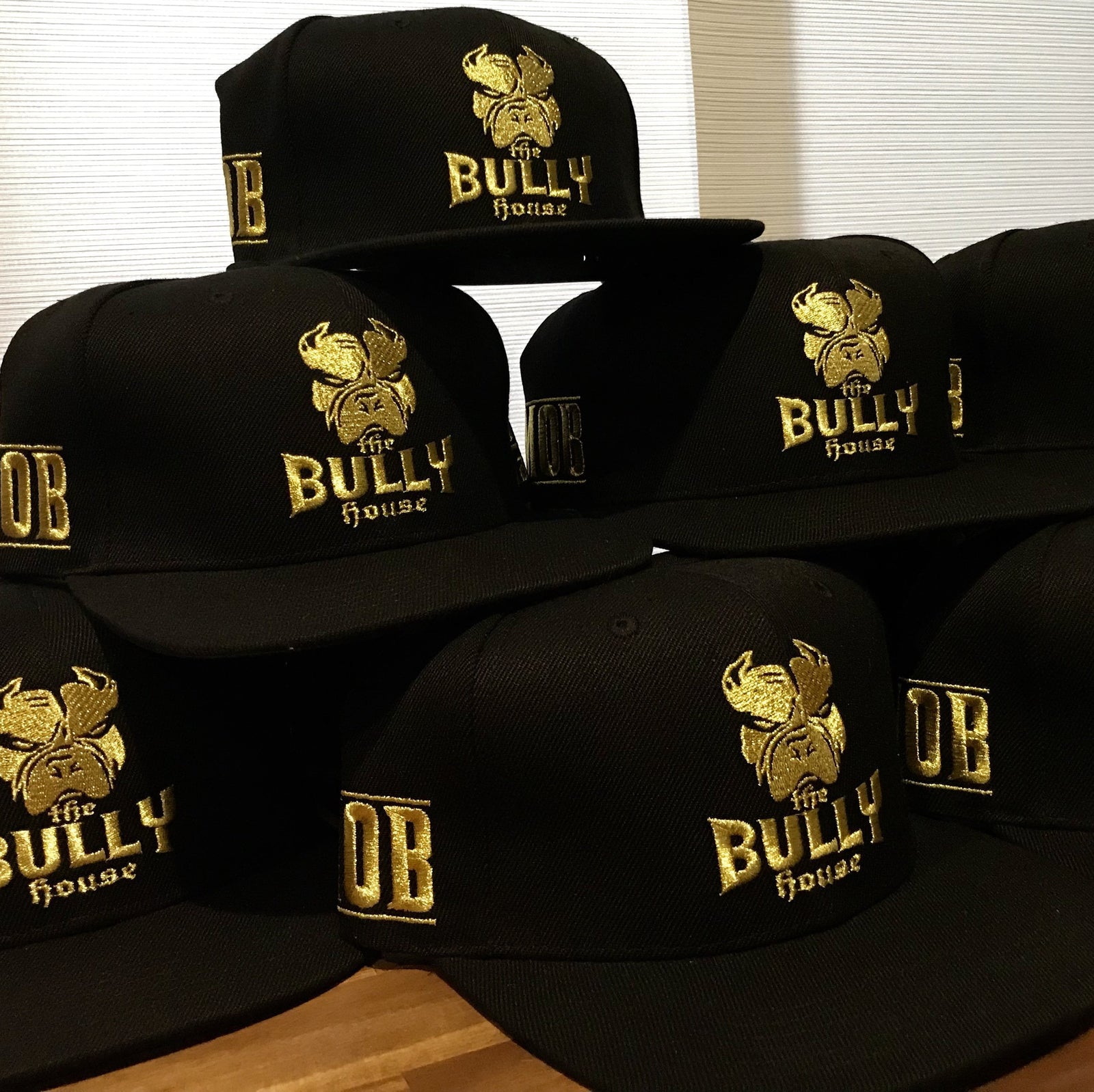 The Bully House - HARDCORE SNAPBACK - CAPS - GOLD METALLIC THREAD