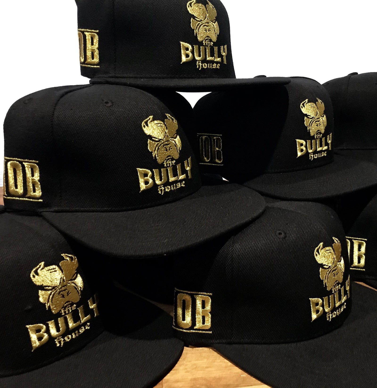 The Bully House - HARDCORE SNAPBACK - CAPS - GOLD METALLIC THREAD