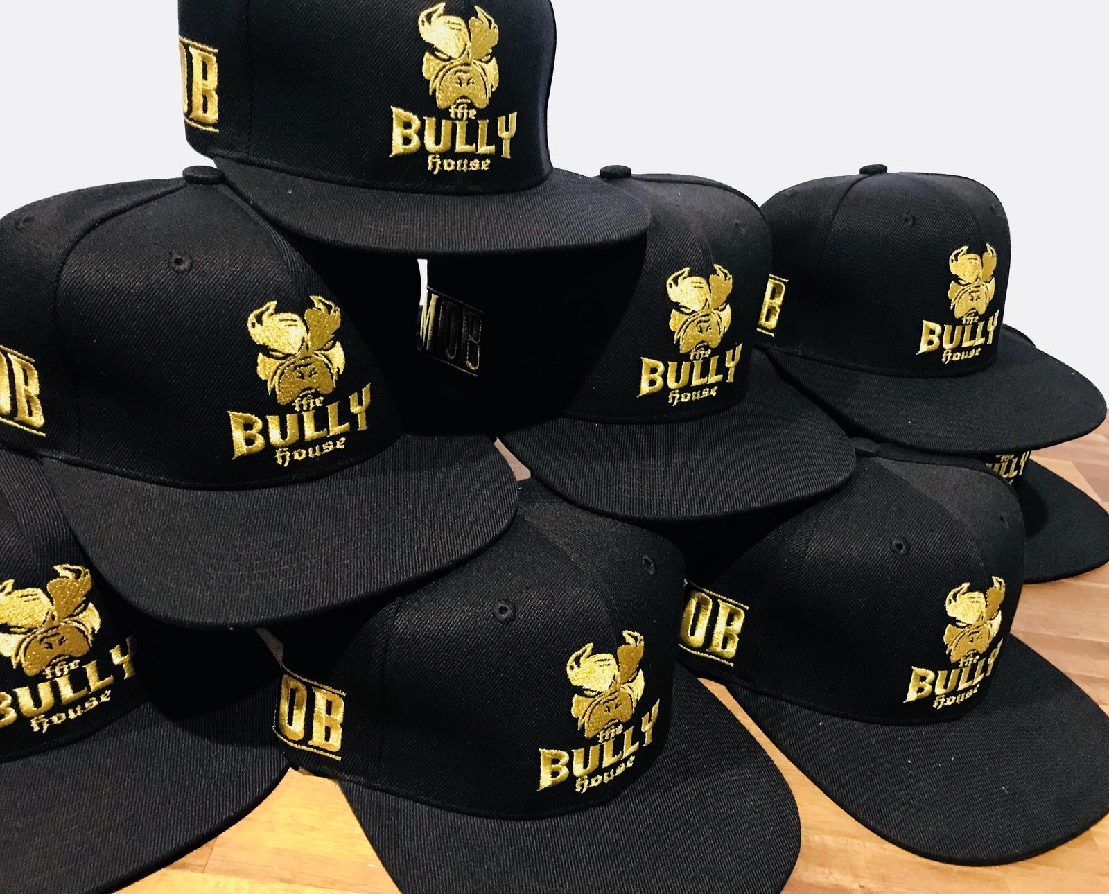 The Bully House - HARDCORE SNAPBACK - CAPS - GOLD METALLIC THREAD