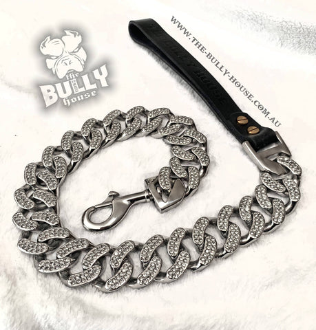 SHOW LEAD / LEASH (Black and Gold)