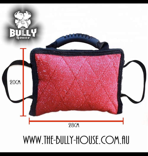 BITE PILLOW / TUG  Heavy Duty Extreme LARGE size RED