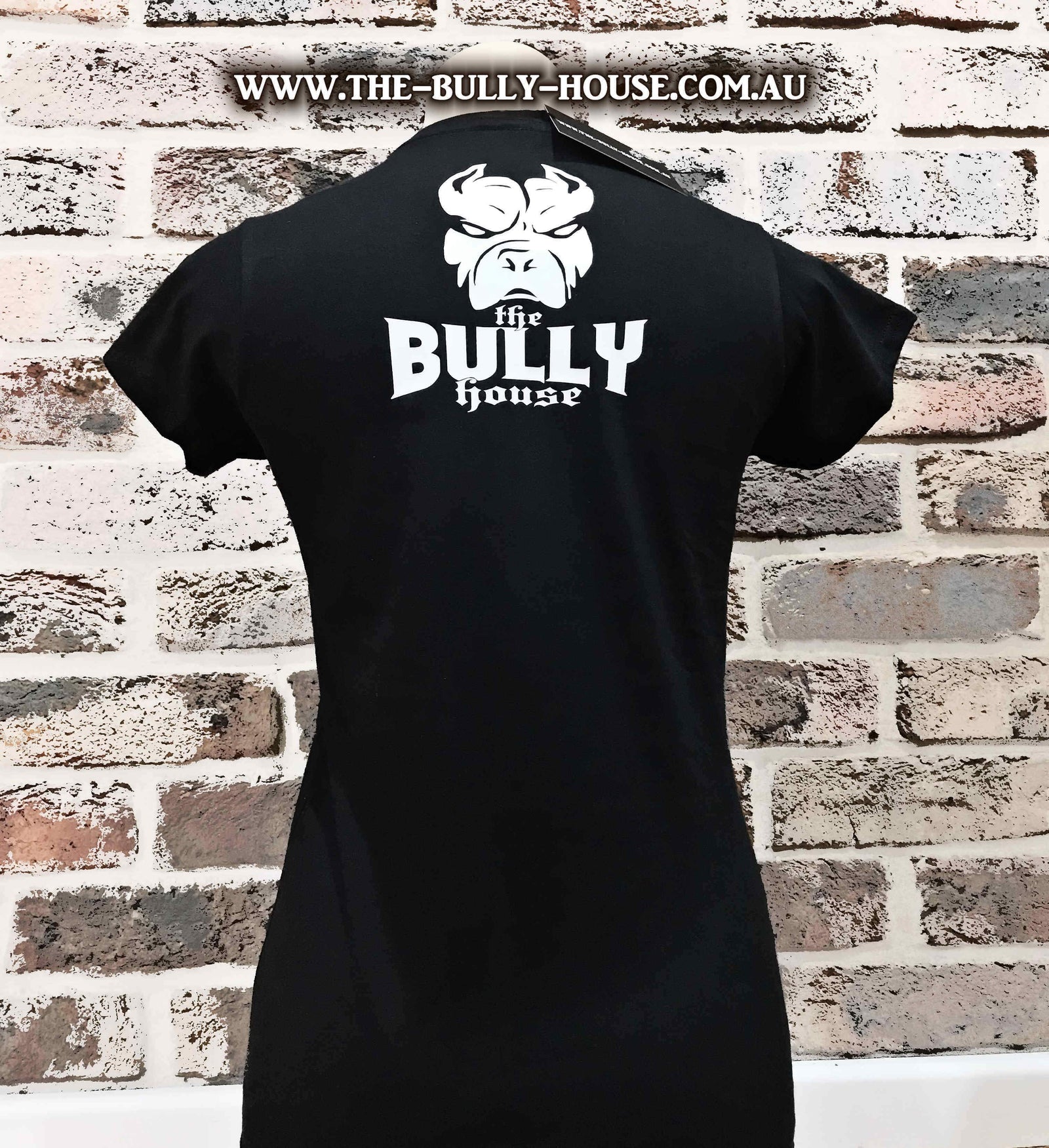 Bad Ass Frenchy Inked - T-SHIRT - WOMENS  CUT (White print)