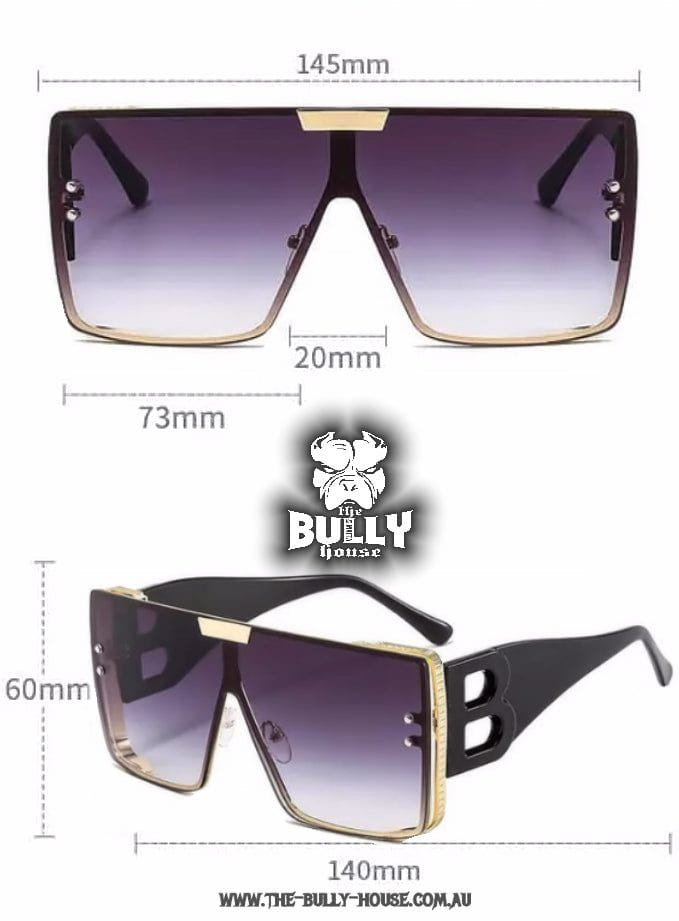BALLER Sunglasses - Gold / Black - Unisex - by -THE BULLY HOUSE