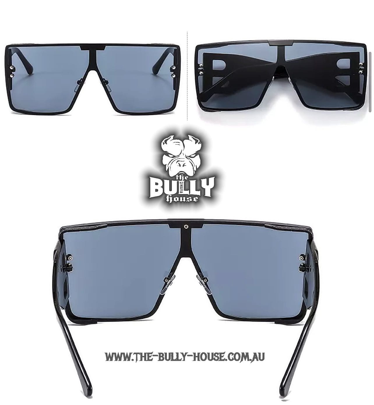 BALLER Sunglasses - Black on Black - Unisex - by -THE BULLY HOUSE