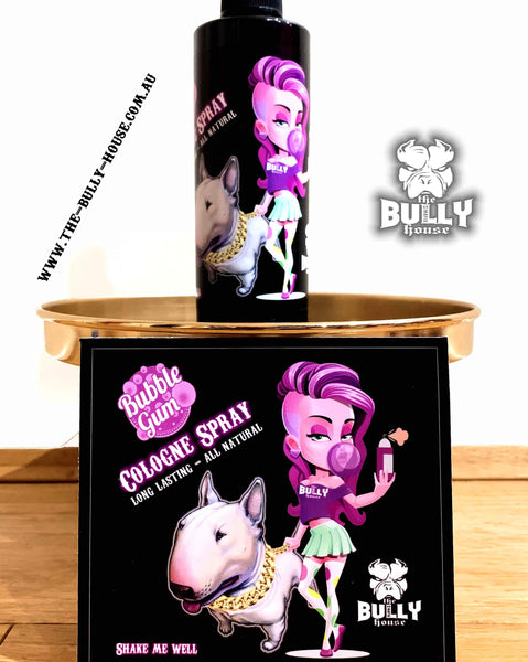 BUBBLEGUM 250ml Dog/Puppy Cologne spray OUR FAMOUS