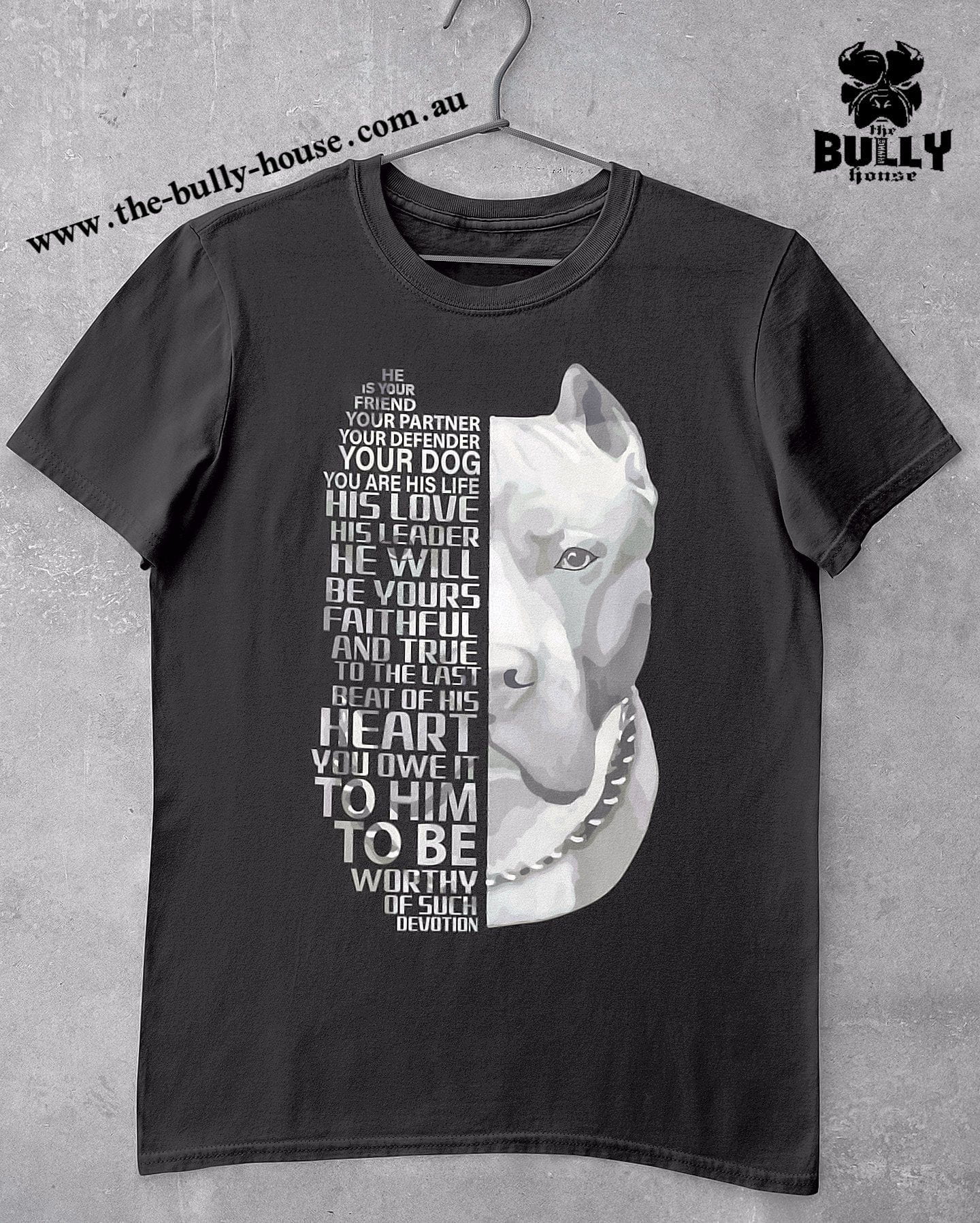 Worthy of DEVOTION Bully/Pit - Black T Shirt - MENS or Unisex