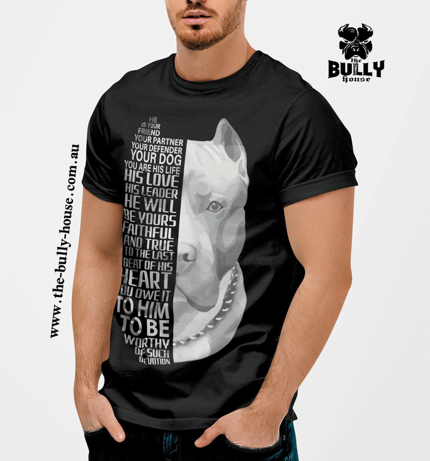 Worthy of DEVOTION Bully/Pit - Black T Shirt - MENS or Unisex