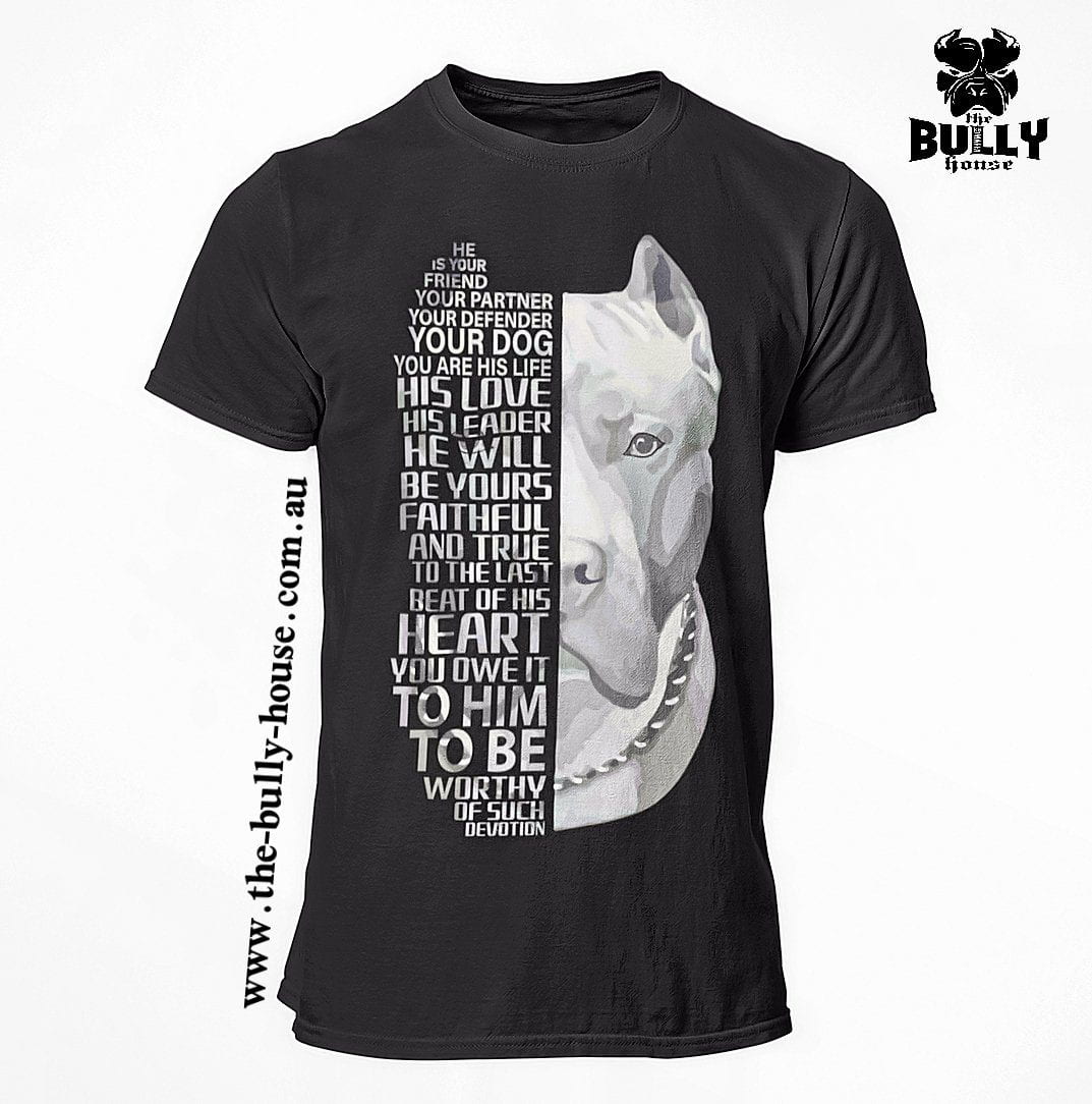 Worthy of DEVOTION Bully/Pit - Black T Shirt - MENS or Unisex