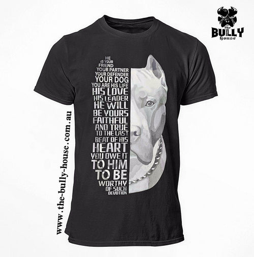 Worthy of DEVOTION Bully/Pit - Black T Shirt - MENS or Unisex