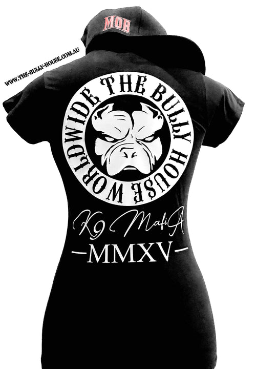 The Bully House -- MEDALLION -- T-Shirt - WOMENS CUT // White Print