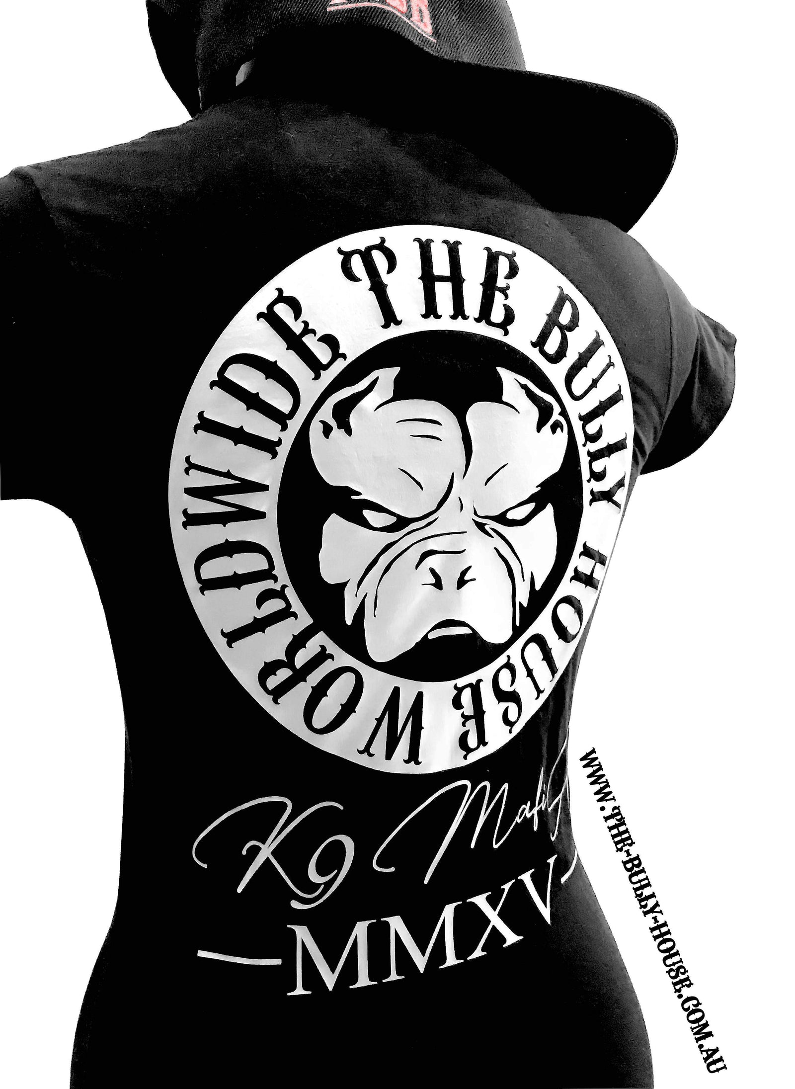 The Bully House -- MEDALLION -- T-Shirt - WOMENS CUT // White Print