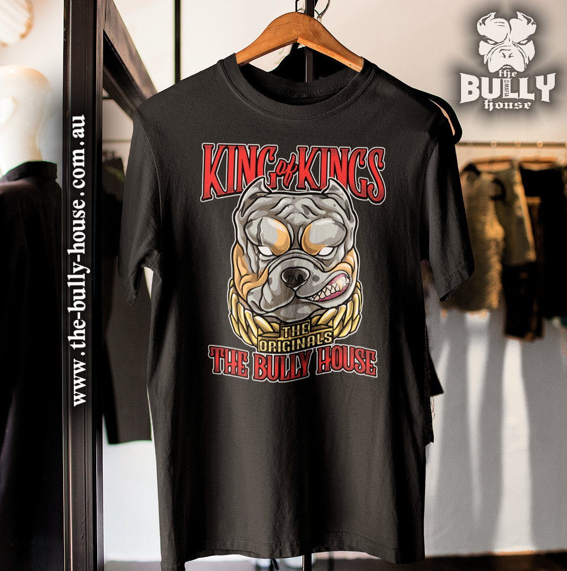 KING OF KINGS - T Shirt - Red Edition - Black T-MENS or UNISEX