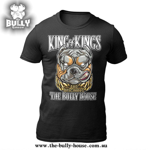 KING OF KINGS - T Shirt - White Edition - Black T-MENS or UNISEX