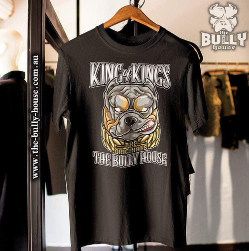 KING OF KINGS - T Shirt - White Edition - Black T-MENS or UNISEX