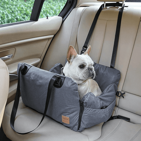 Grey Orthopedic Pet Calming Bed Soft Sponge Foam Base with Removable Cover
