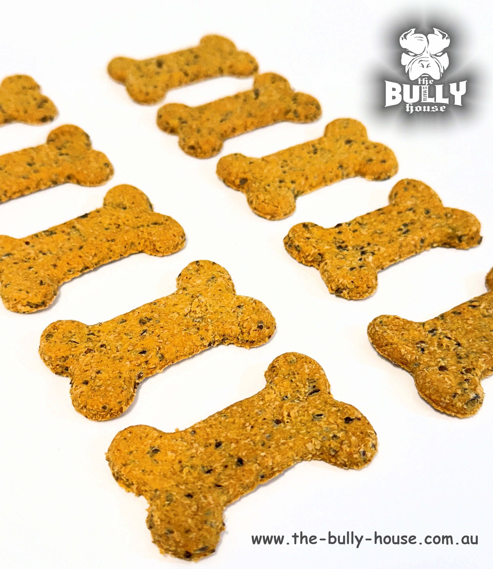 Hemp Cookies - Spinach + Mackerel Flavour - ANTI INFLAMATORY + Omega - 10 pack - for Dogs & Puppies