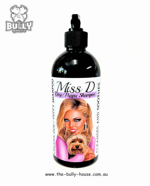 MISS-D / Dog/Puppy 500 ml SHAMPOO (with HEMP + WITCH HAZEL)