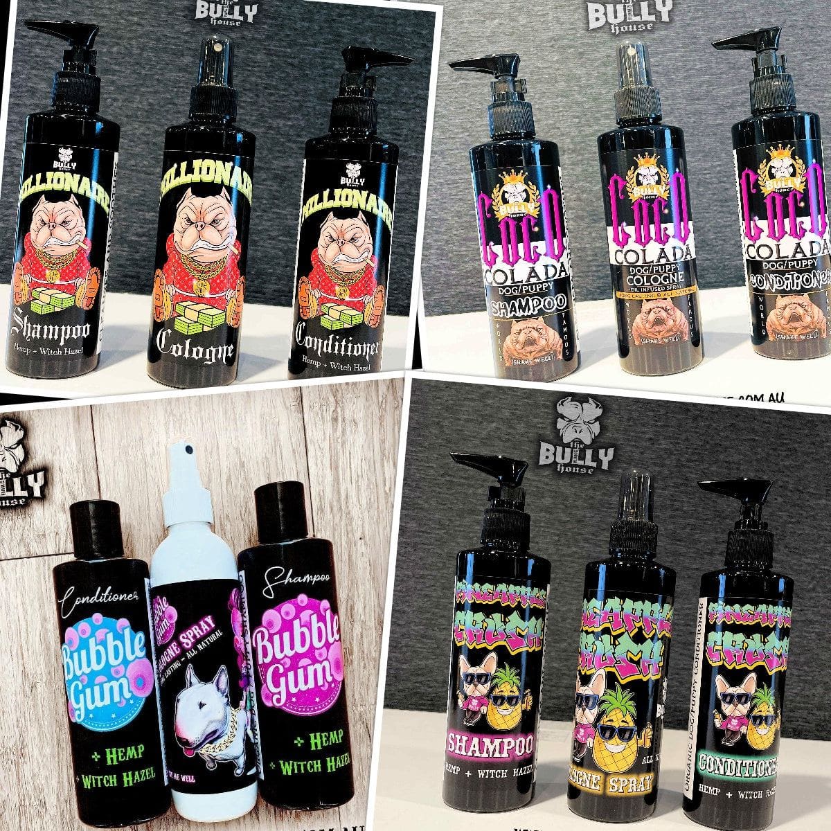 250ml Famous Pet Grooming Collection - 4 x Trio Packs