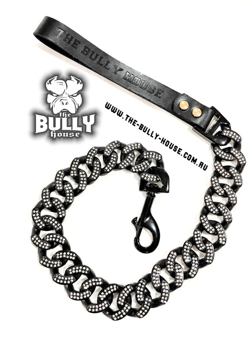 (Pre Order Now - Arriving approx end of DEC) The Bully House - BLACK ICED OUT KING - LEASH - (Free Post in Aust)