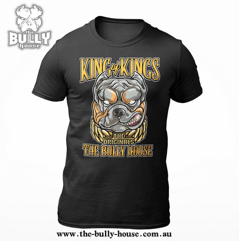 KING OF KINGS - T Shirt - White Edition - Black T-MENS or UNISEX