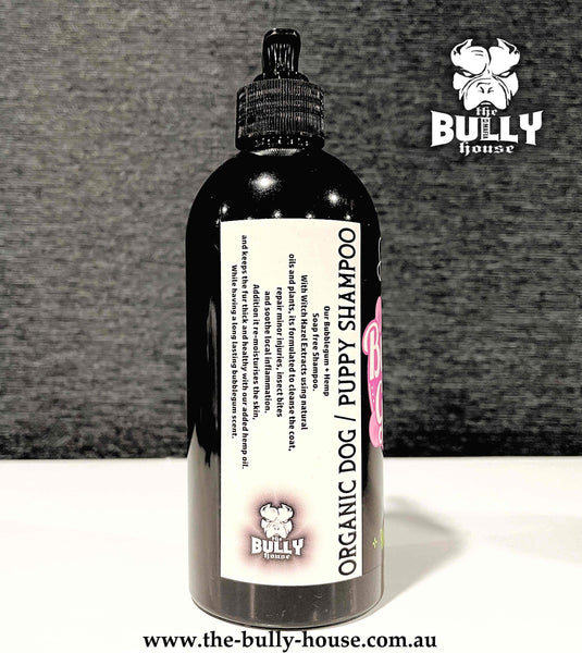 BUBBLEGUM Dog/Puppy 500 ml SHAMPOO (with HEMP + WITCH HAZEL) THE