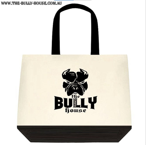 Cotton Tote Bag - by THE BULLY HOUSE - Original logo - 2 tone